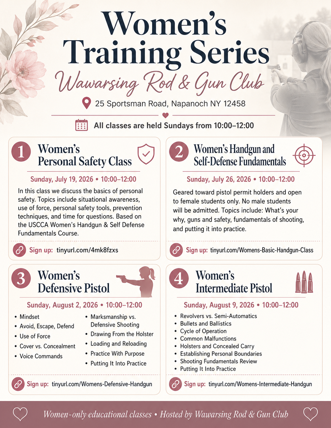 Empower Yourself: Women's Training Series at Wawarsing Rod & Gun Club