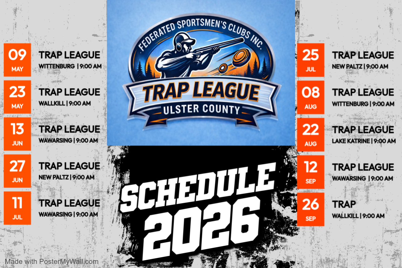 Ulster County Trap League 2026 Schedule Announced