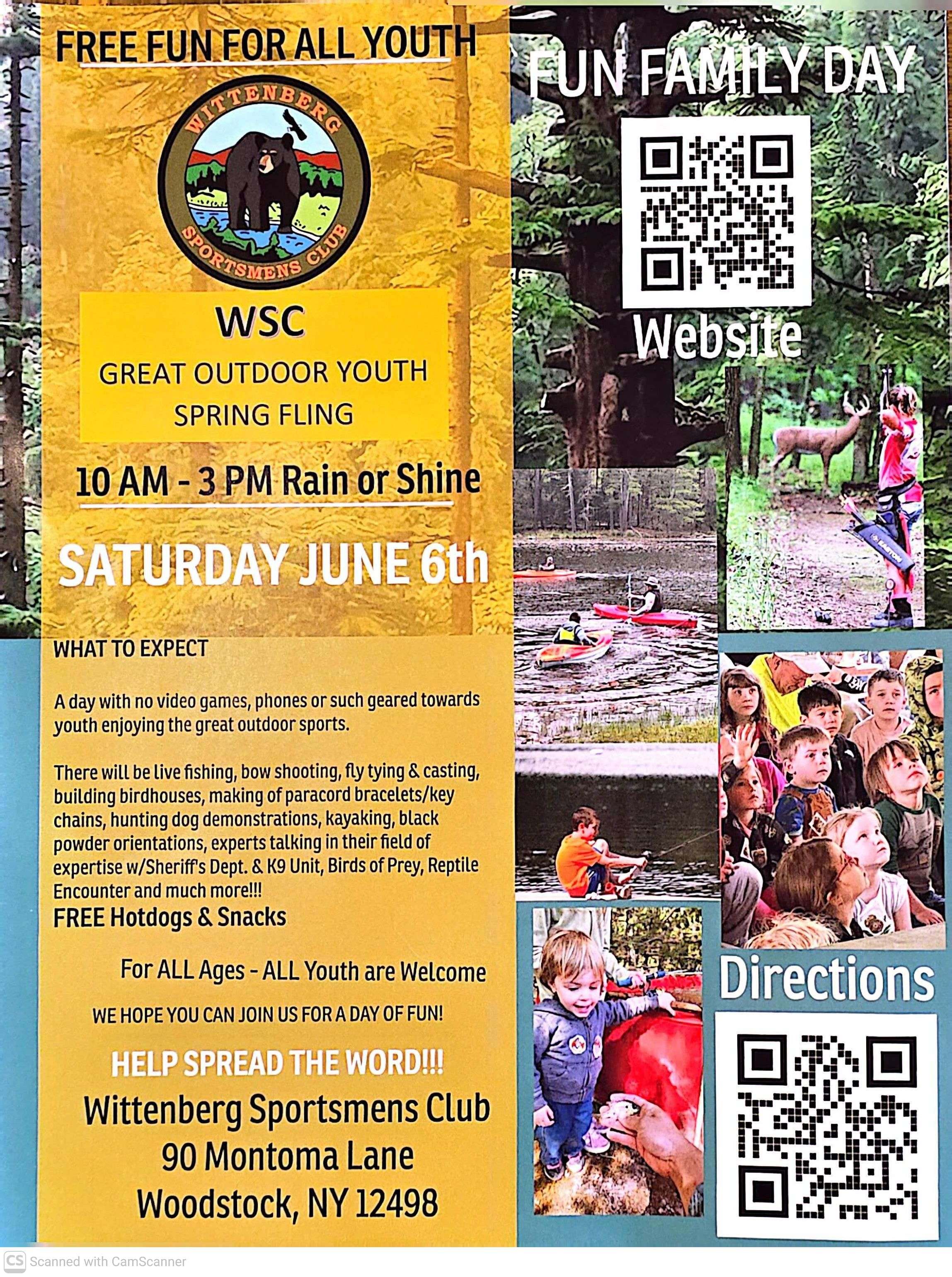 WSC Great Outdoor Youth Spring Fling: A Day of Outdoor Fun!