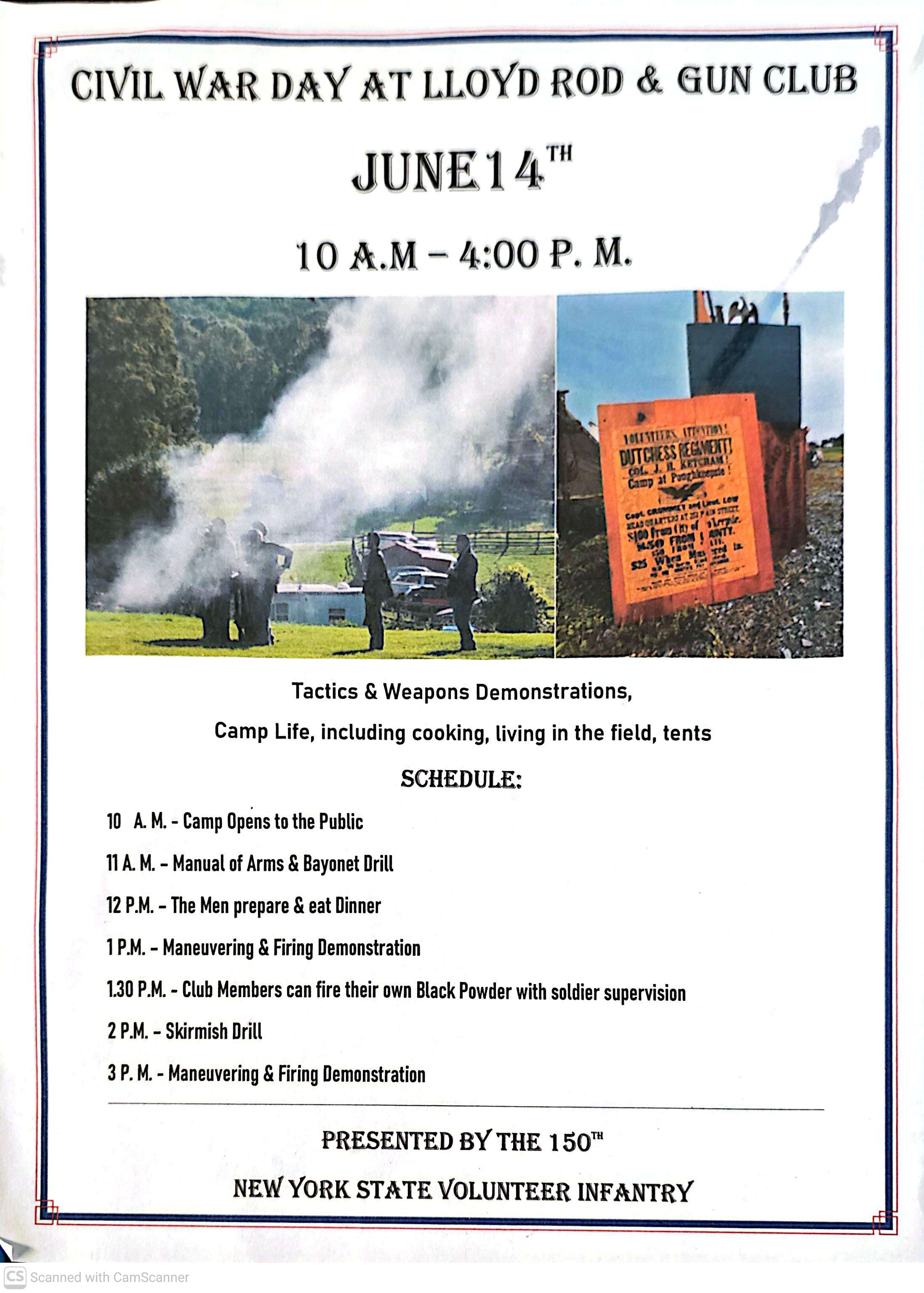 CIVIL WAR DAY AT LLOYD ROD & GUN CLUB