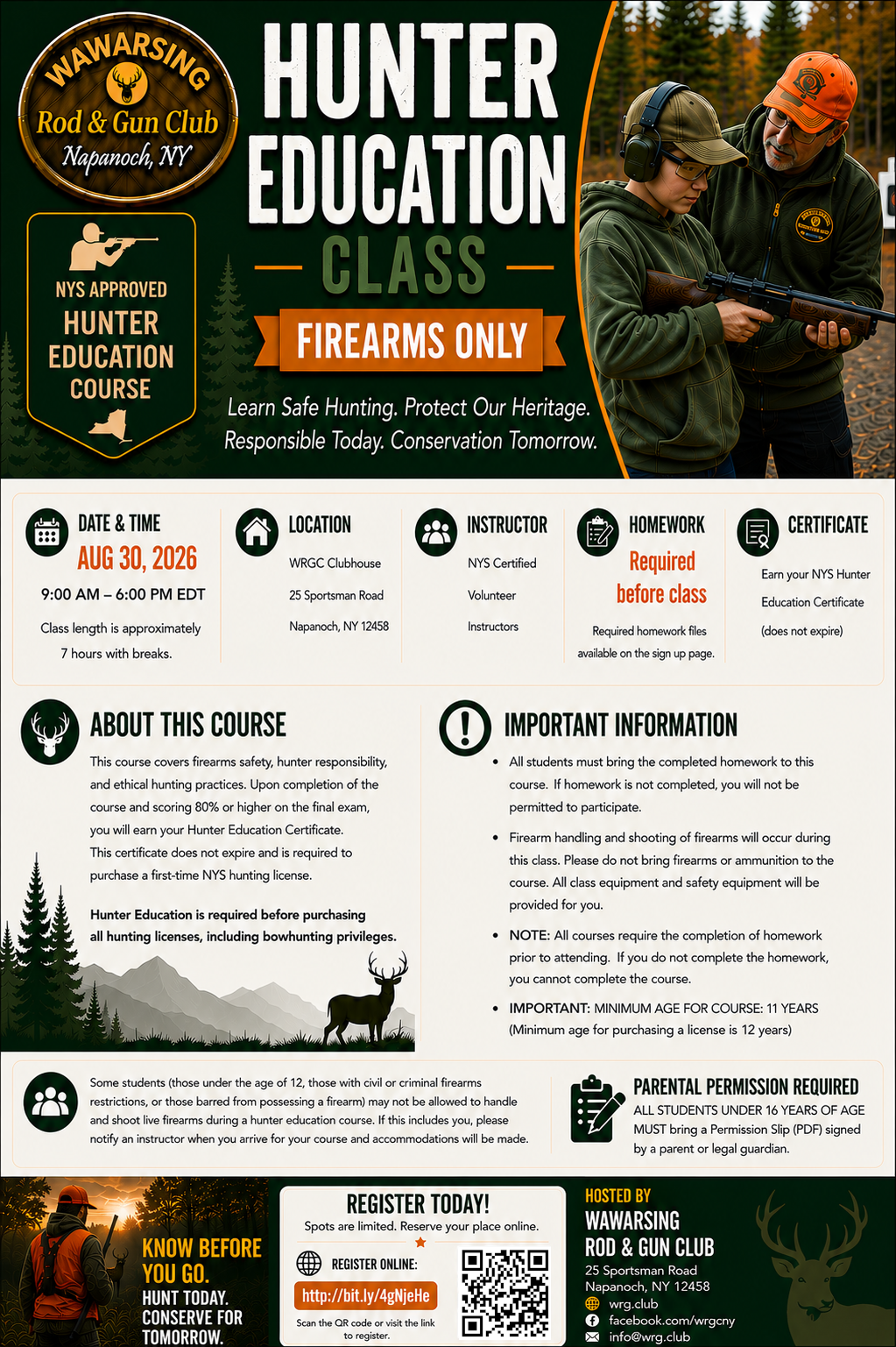 Hunter Education Class - Firearms Only