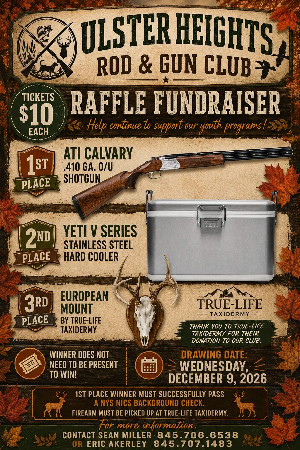 Ulster Heights Rod & Gun Club Raffle Fundraiser